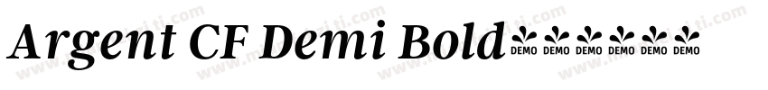 Argent CF Demi Bold字体转换